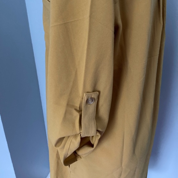 Mustard button up dress/duster - Picture 2 of 7